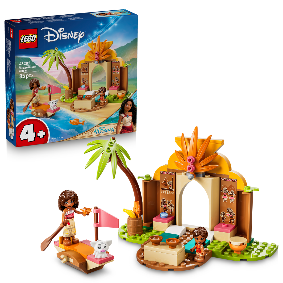 LEGO Disney 43282 Vaiana Vaianas Hütte und Boot