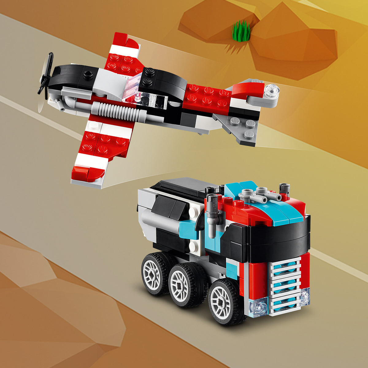 LEGO Creator 31146 Tieflader mit Hubschrauber