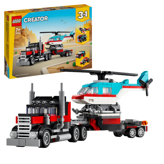LEGO Creator 31146 Tieflader mit Hubschrauber