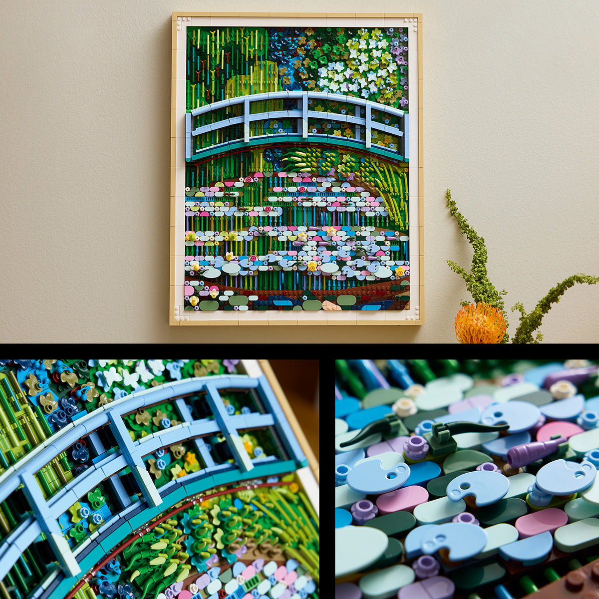 LEGO Art 31220 Claude Monet – Brücke über einen Seerosenteich
