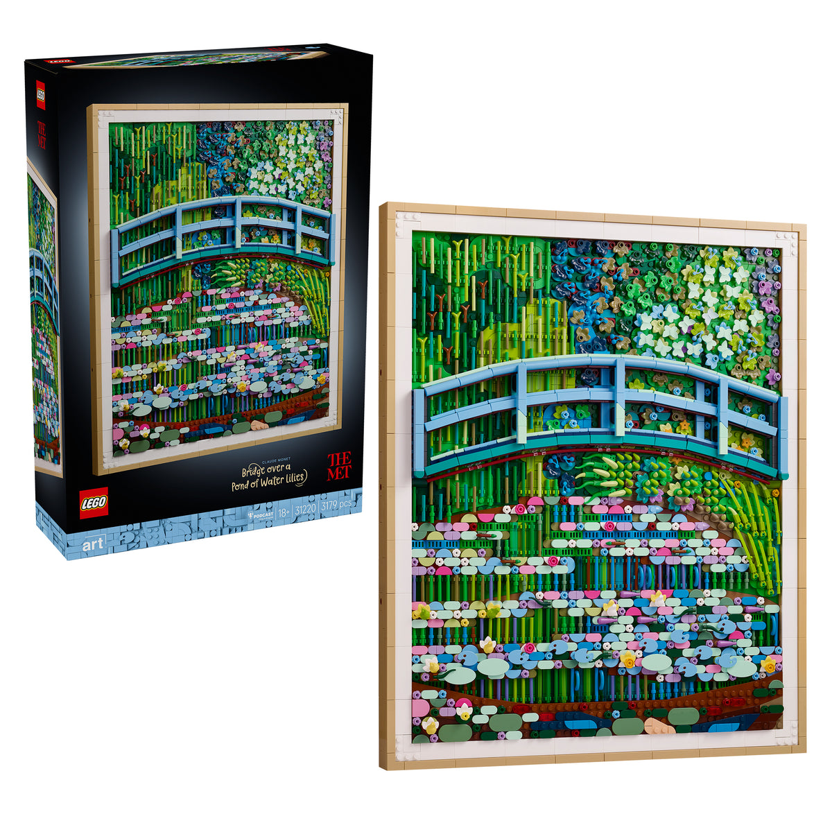 LEGO Art 31220 Claude Monet – Brücke über einen Seerosenteich