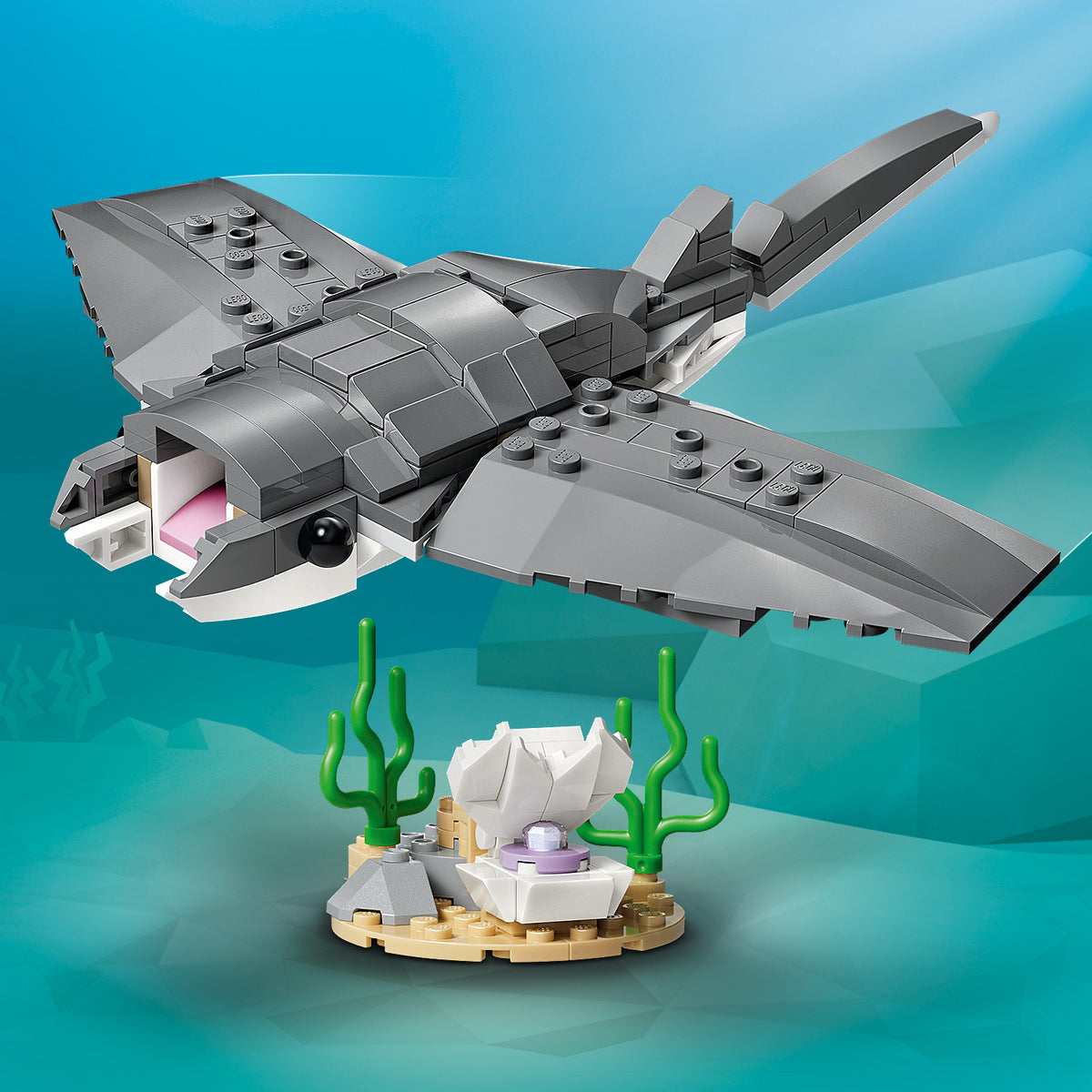 LEGO Creator 31381 Wilder Hai mit Schatztruhe