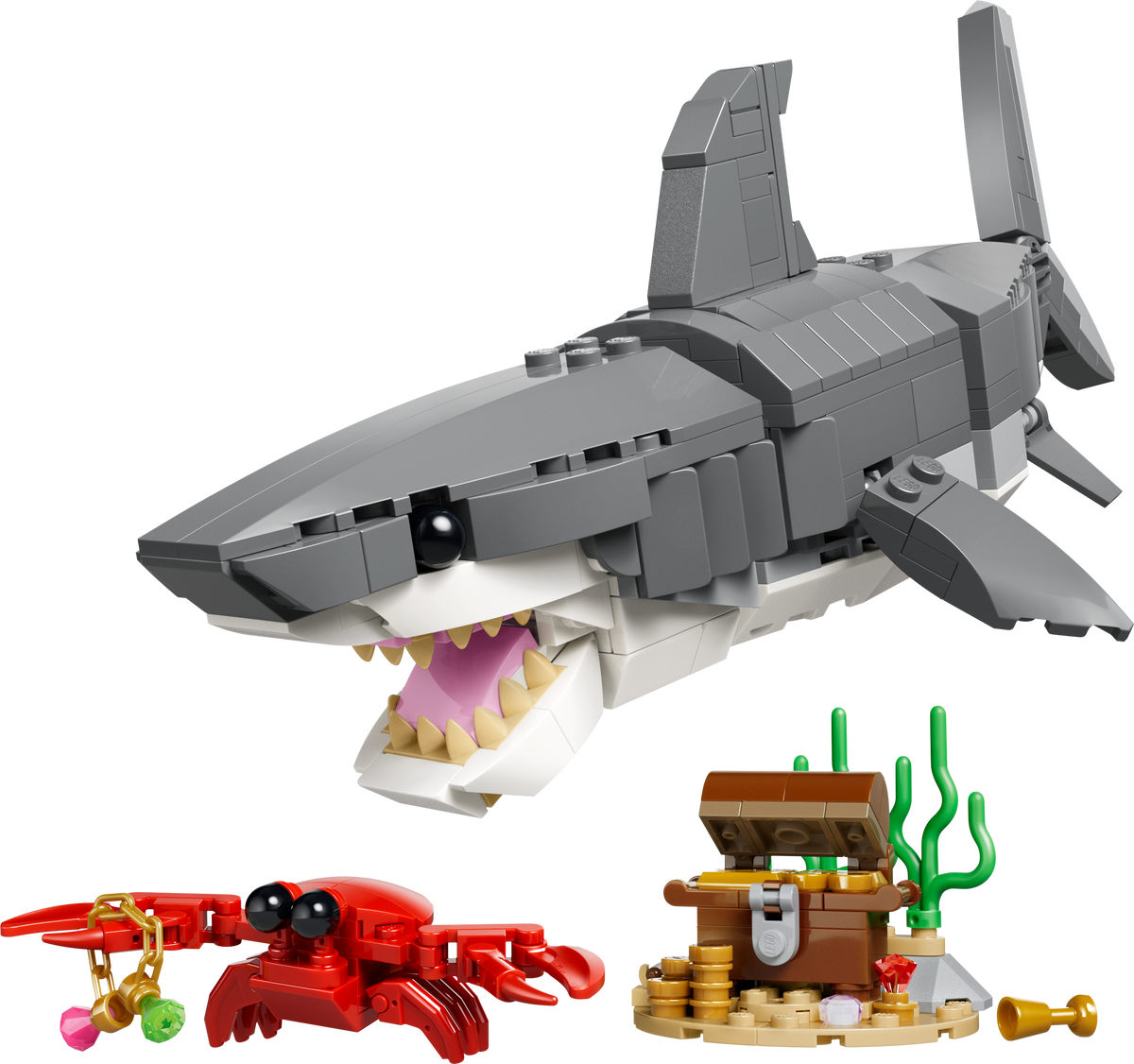 LEGO Creator 31381 Wilder Hai mit Schatztruhe