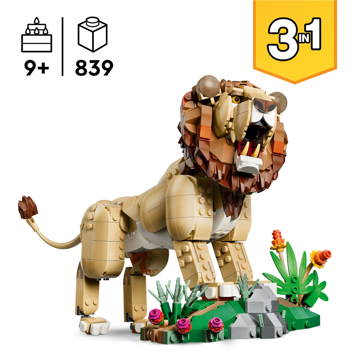 LEGO Creator 31386 Wilde Tiere: Majestätischer Löwe