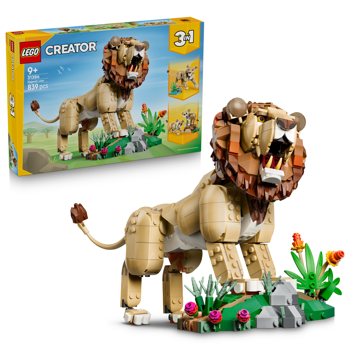 LEGO Creator 31386 Wilde Tiere: Majestätischer Löwe