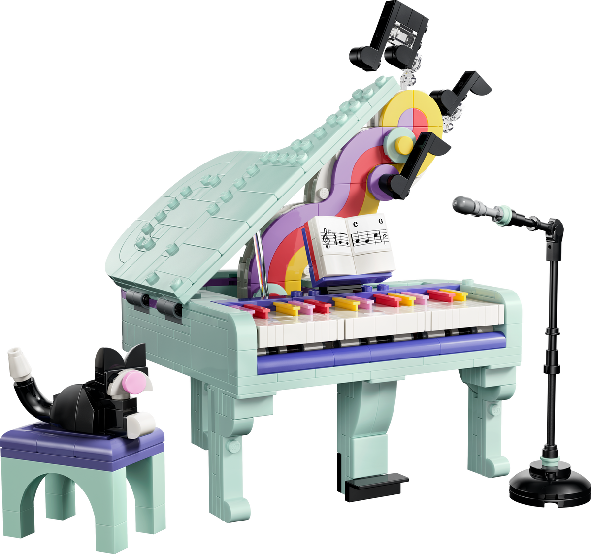 LEGO Creator 31392 Deko-Klavier mit Katze