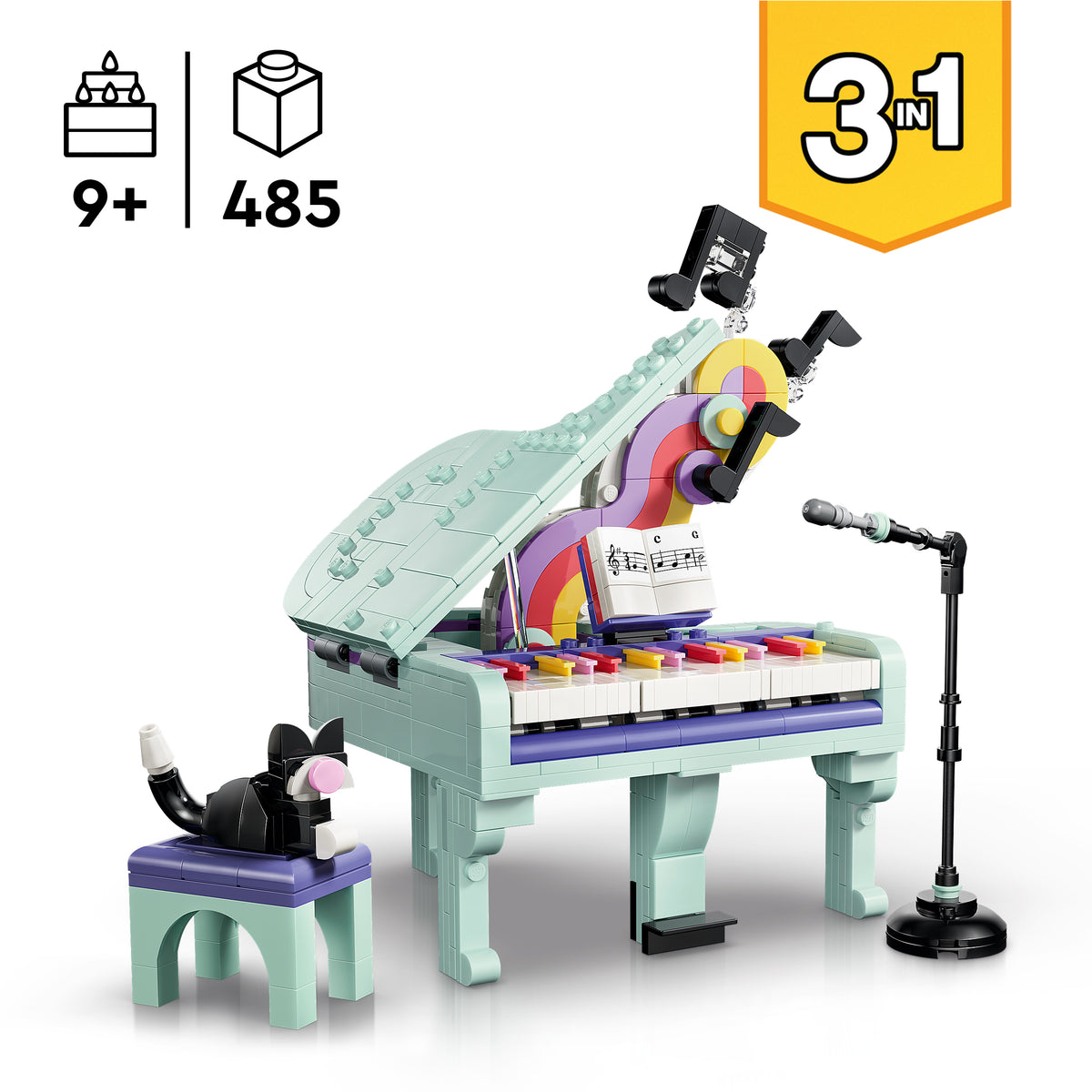 LEGO Creator 31392 Deko-Klavier mit Katze