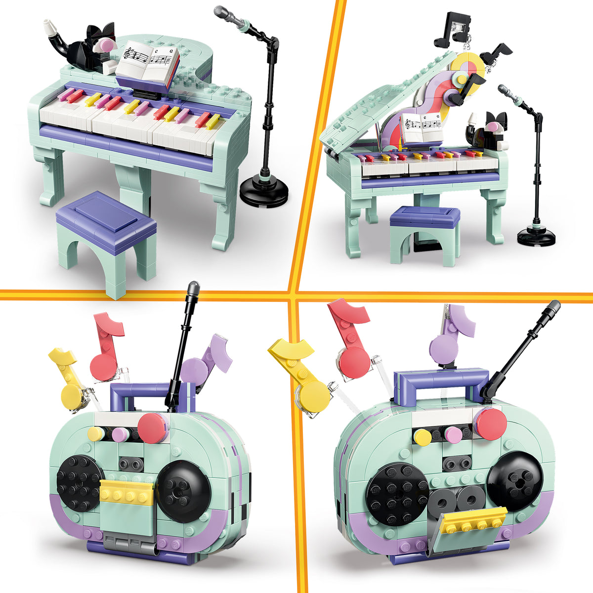 LEGO Creator 31392 Deko-Klavier mit Katze