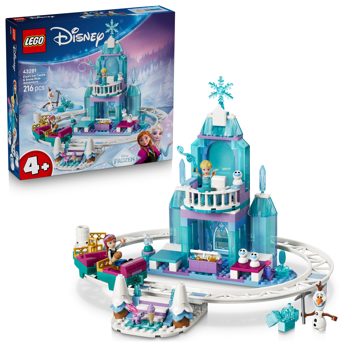 LEGO Disney Frozen 43281 Elsas Schlittenfahrt um den Eispalast