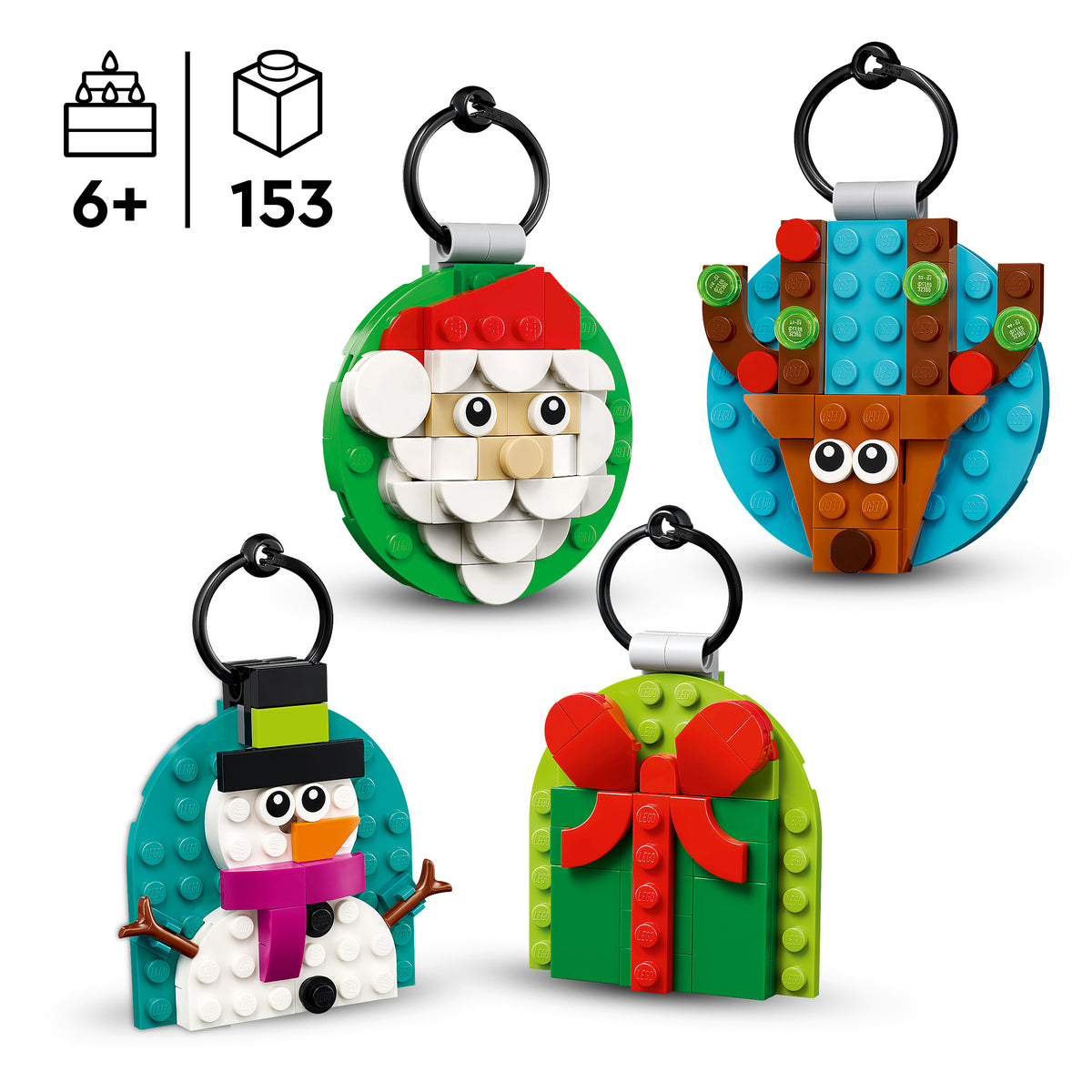 LEGO 40744 Verschiedene Christbaumanhänger