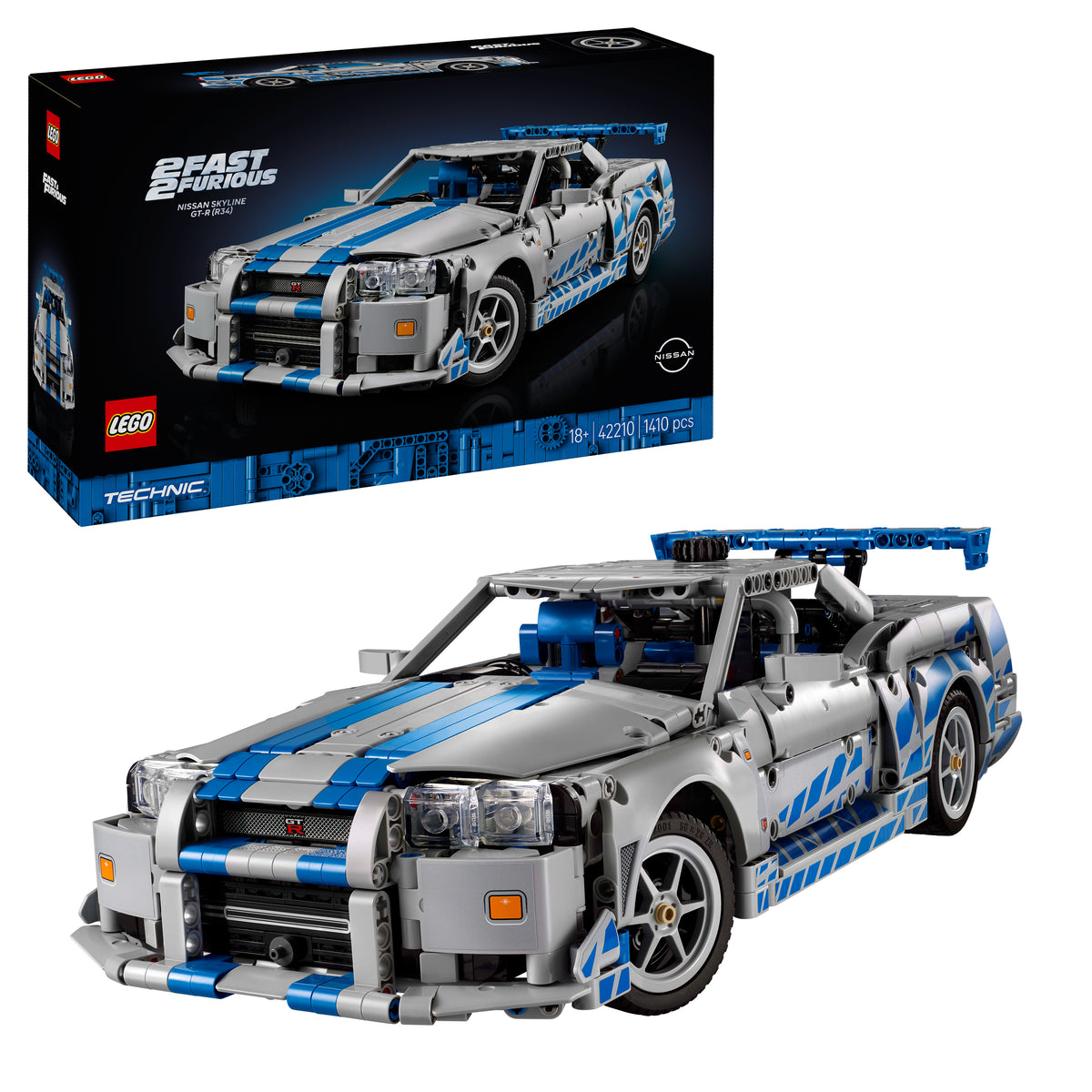 LEGO Technic 42210 2 Fast 2 Furious Nissan Skyline GT-R R34