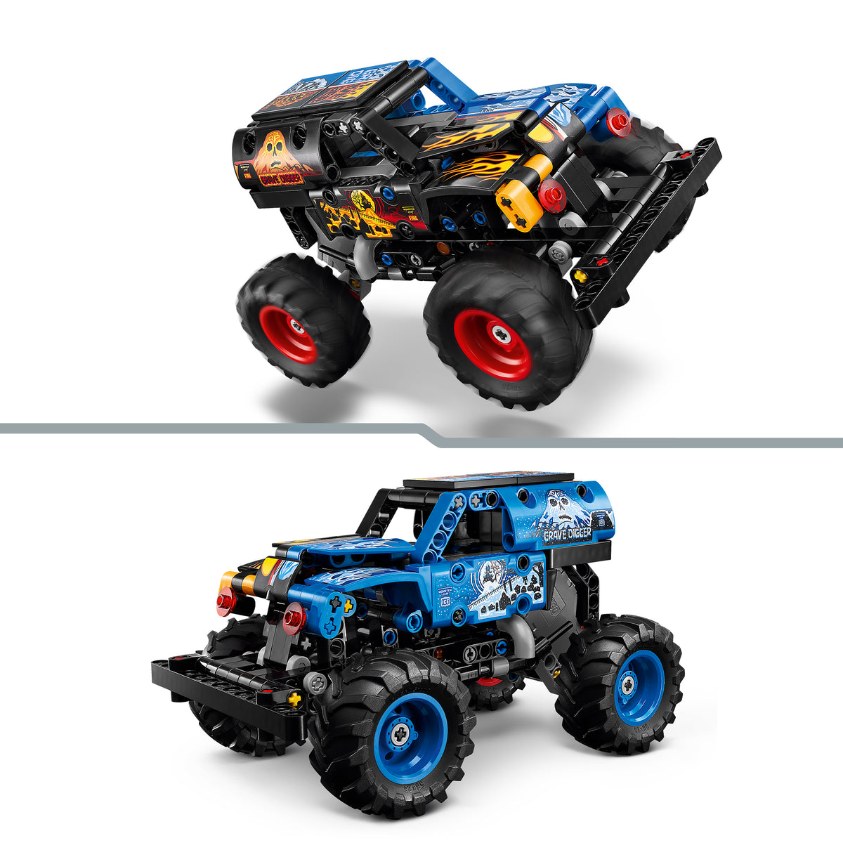 LEGO Technic 42219 Monster Jam™ Grave Digger™ Feuer und Eis