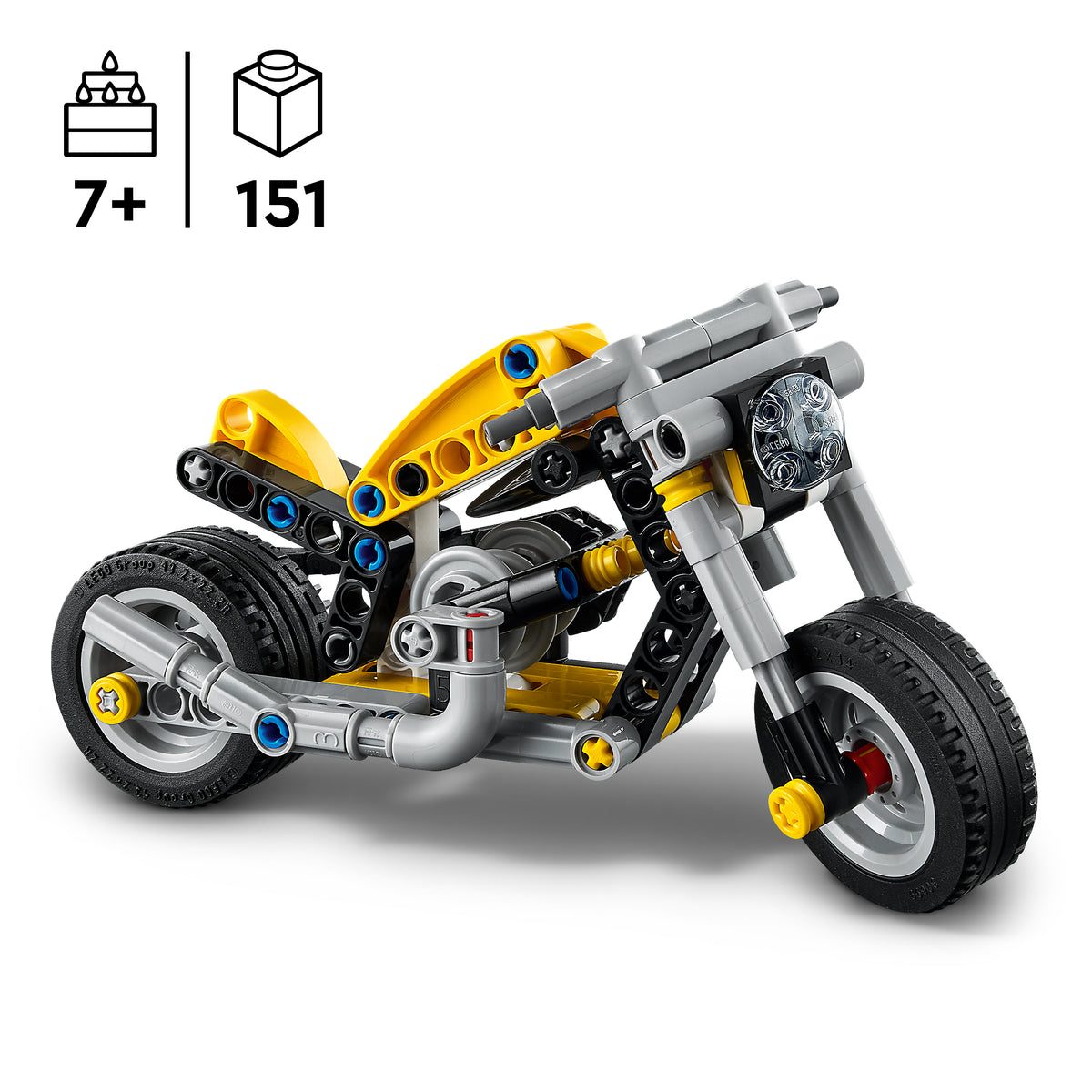 LEGO Technic 42225 Gelbes Motorrad