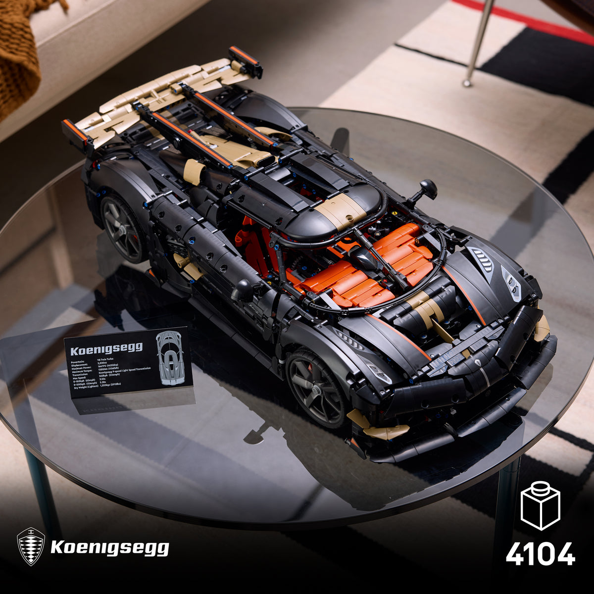 LEGO Technic Koenigsegg Sadair’s Spear Hypercar 42232