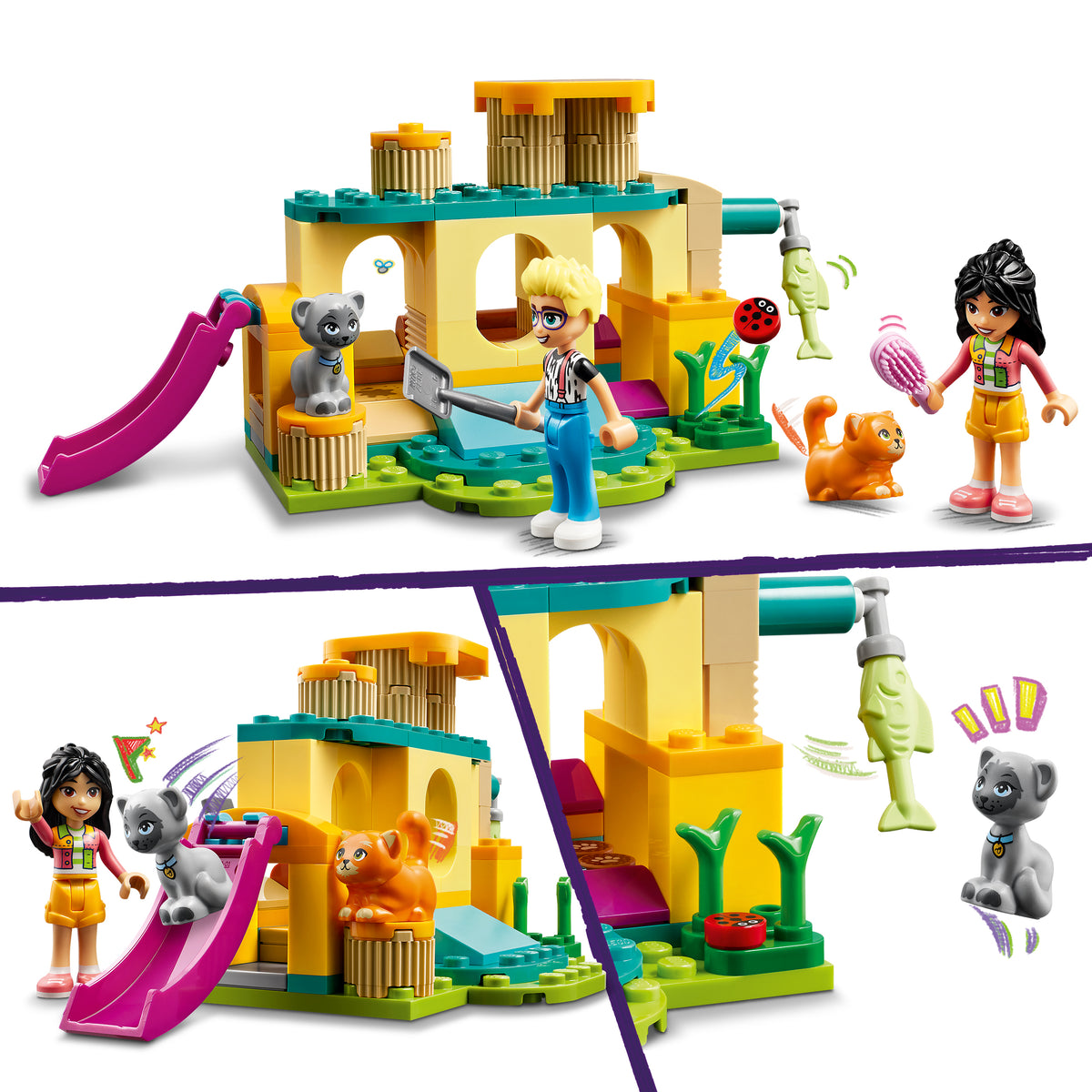 LEGO Friends 42612 Abenteuer auf dem Katzenspielplatz
