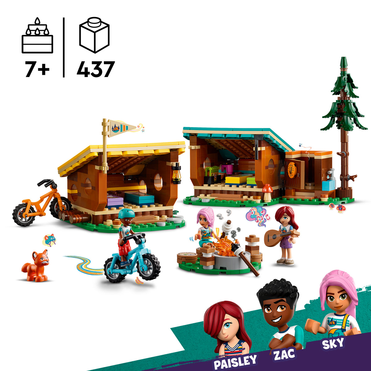 LEGO Friends 42624 Gemütliche Hütten im Abenteuercamp