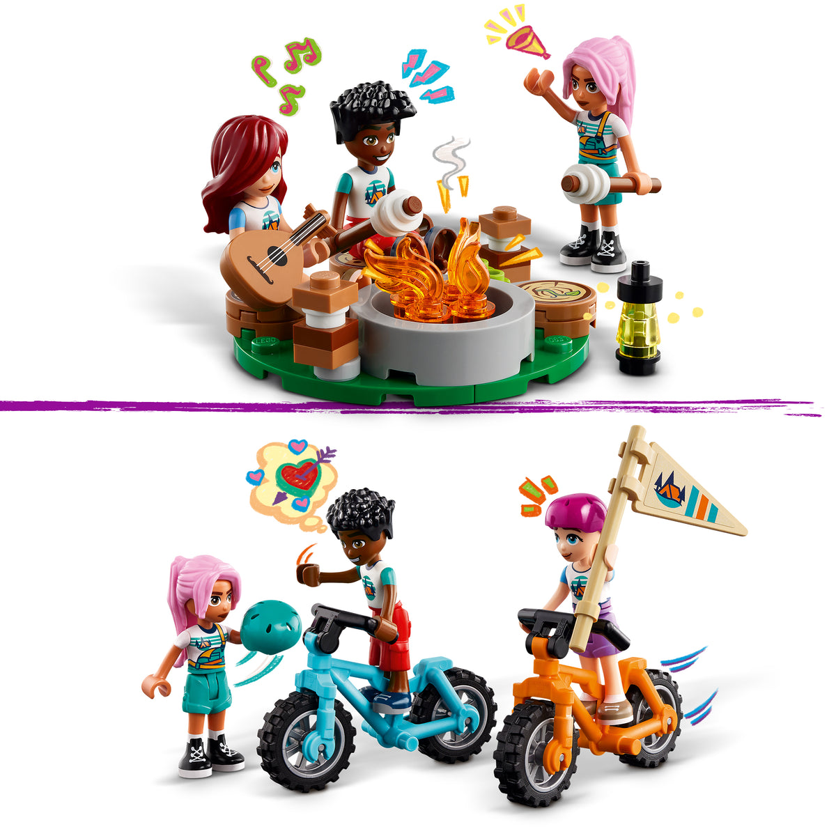 LEGO Friends 42624 Gemütliche Hütten im Abenteuercamp