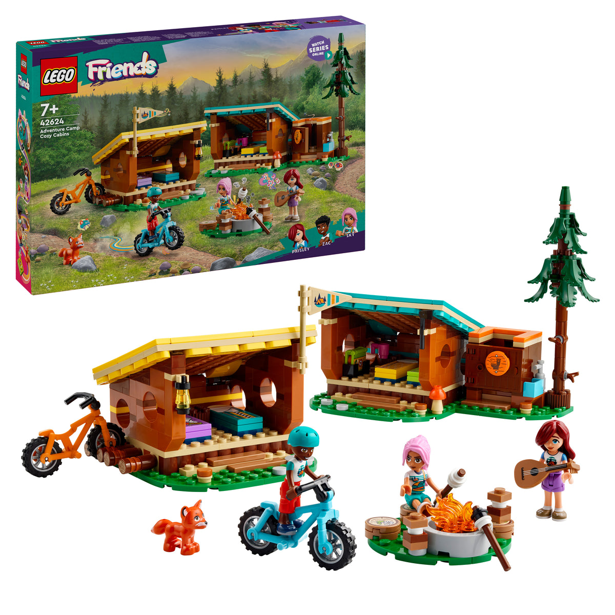 LEGO Friends 42624 Gemütliche Hütten im Abenteuercamp