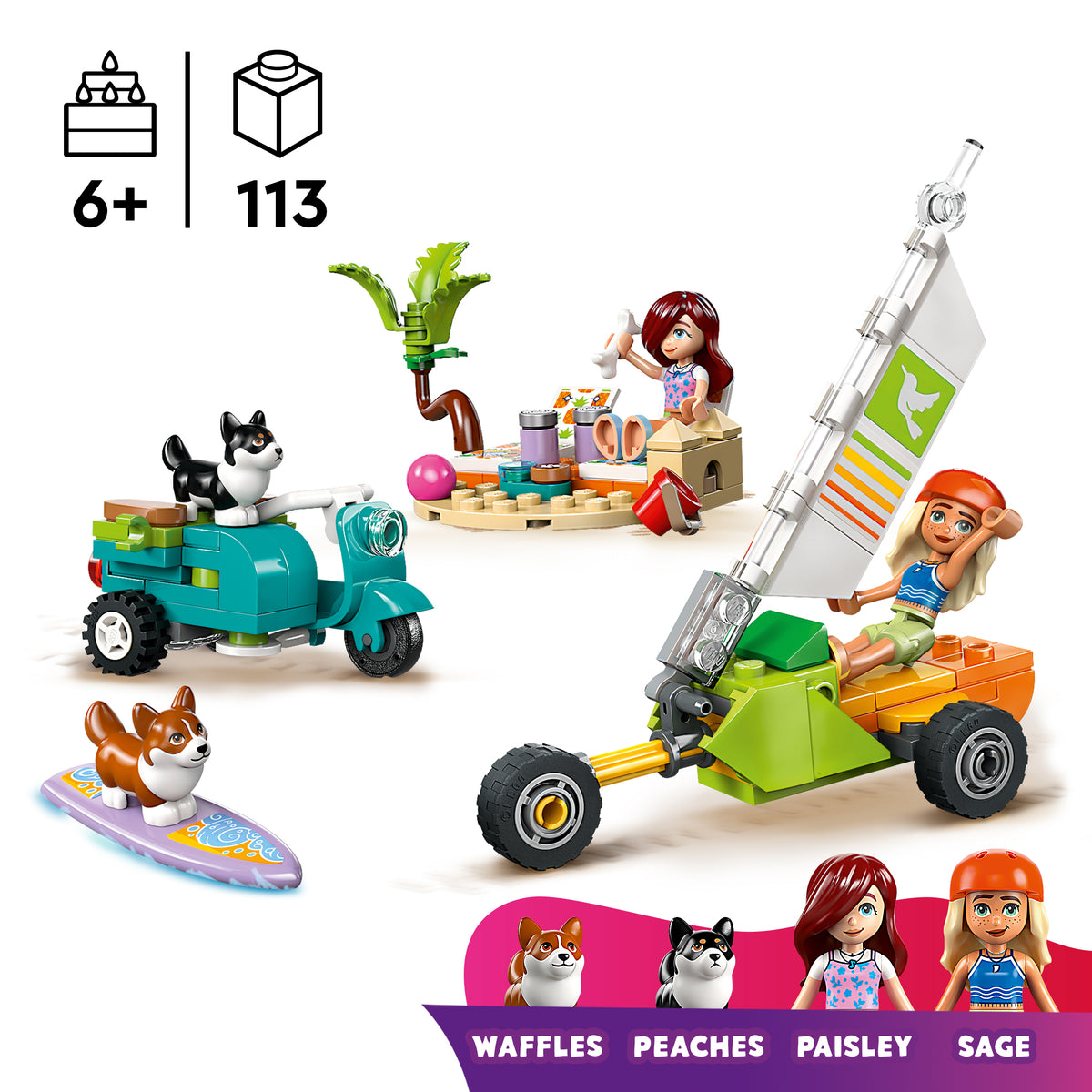 LEGO Friends Strandabenteuer mit Hunden