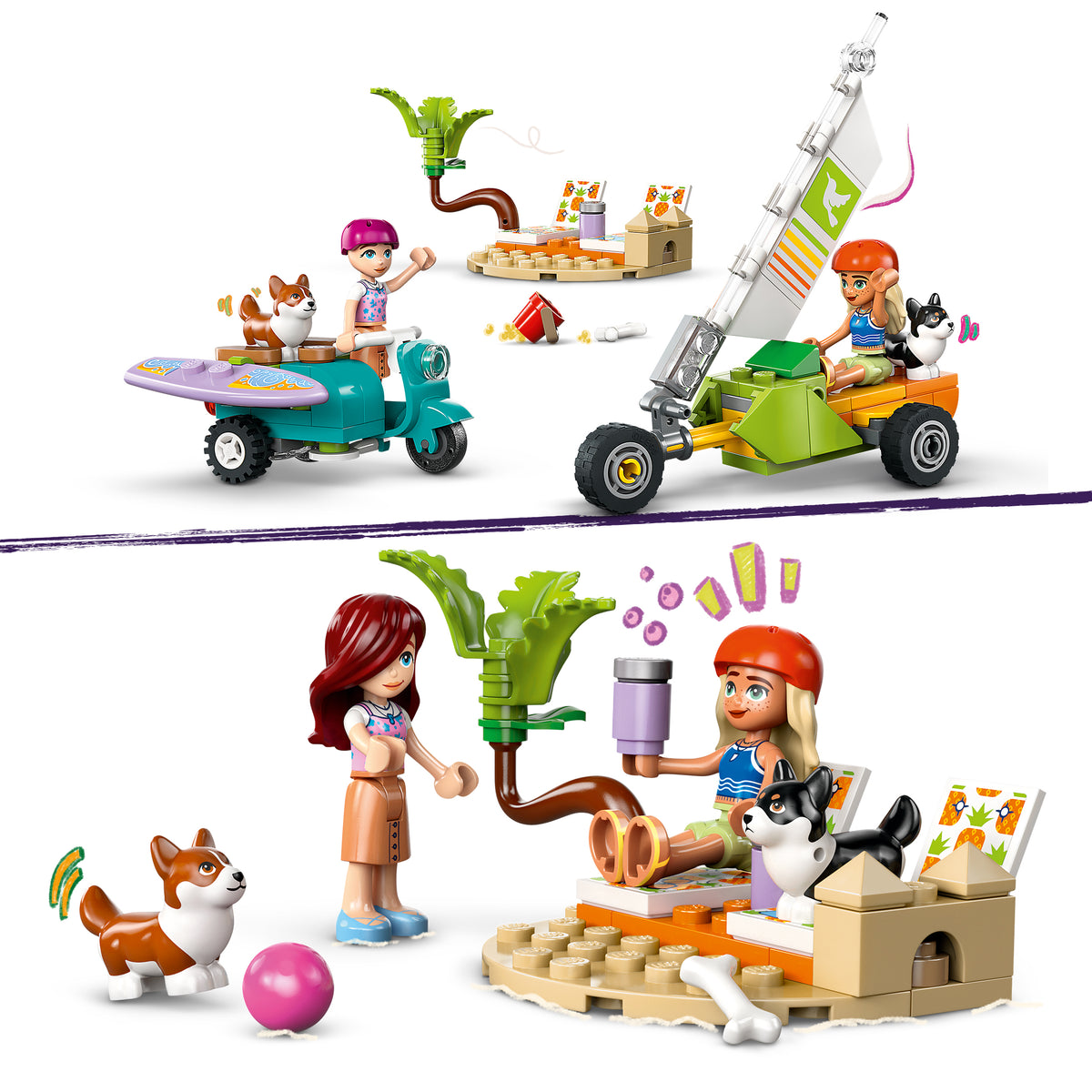LEGO Friends Strandabenteuer mit Hunden