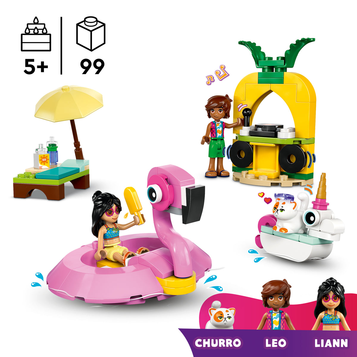 LEGO Friends 42658 Poolparty mit Einhorn und Flamingo