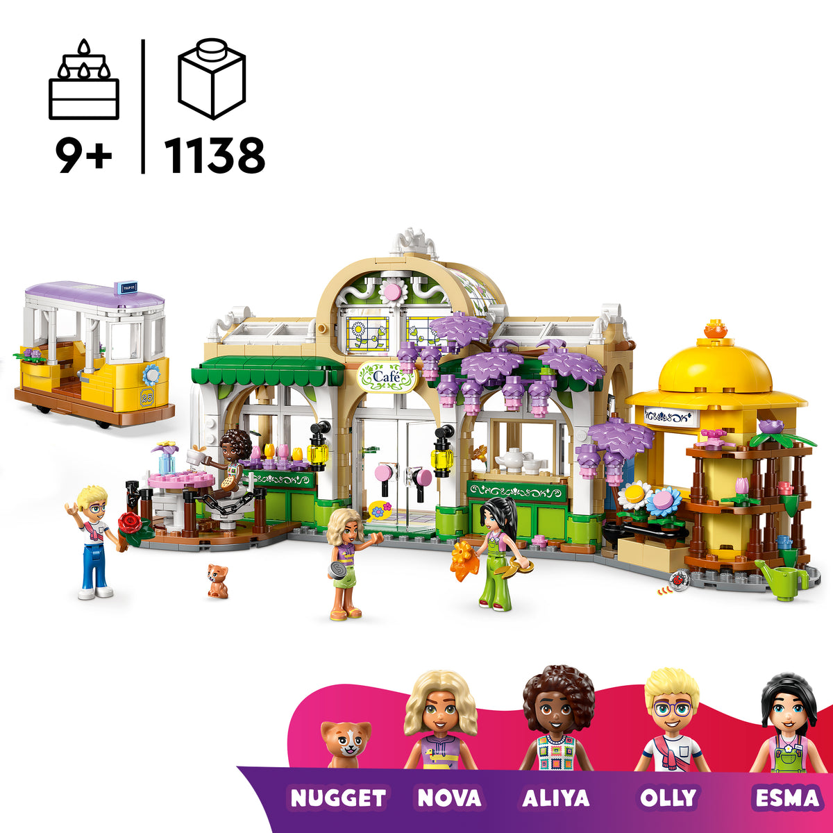 LEGO Friends 42671 Pflanzencafé und Blumenkiosk