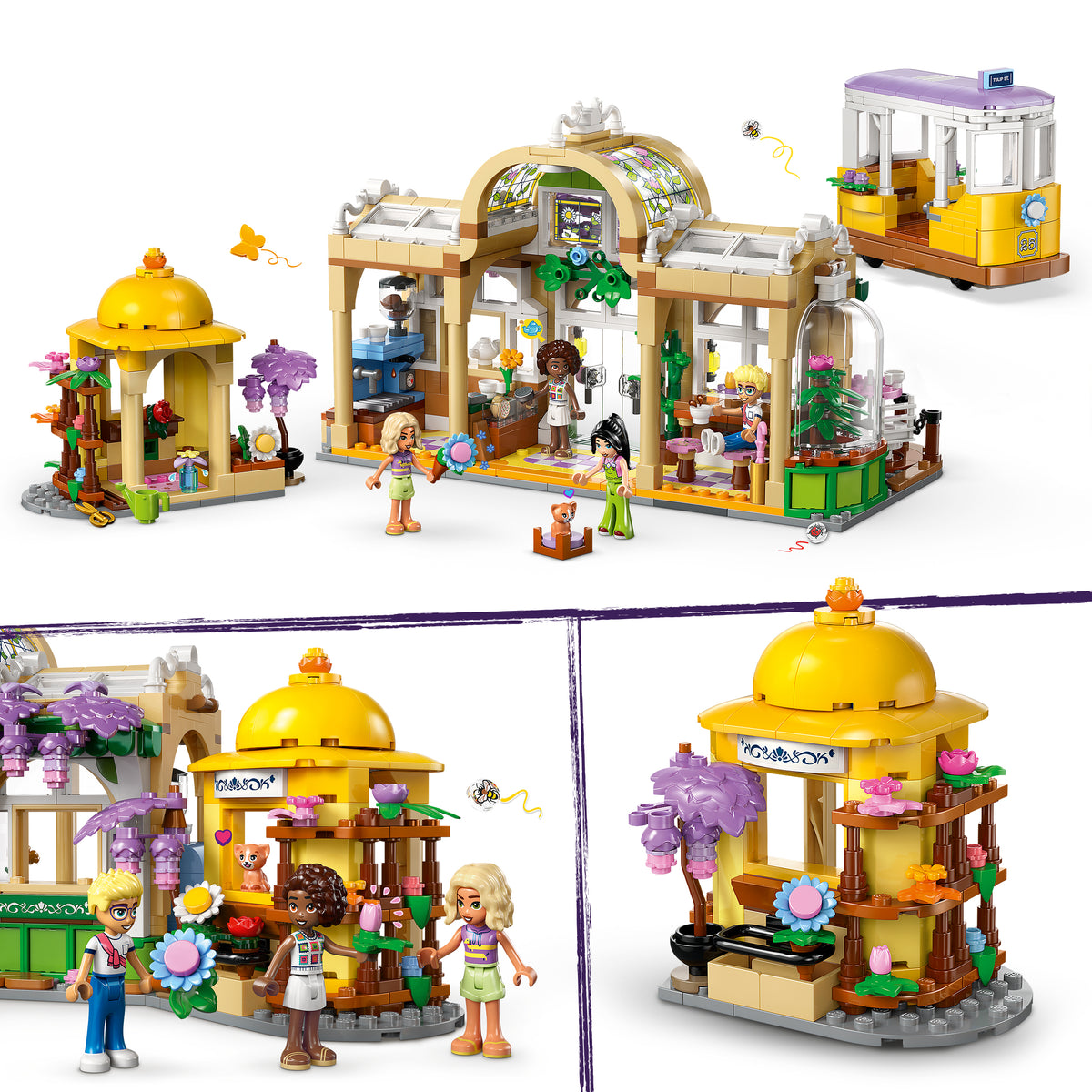 LEGO Friends 42671 Pflanzencafé und Blumenkiosk