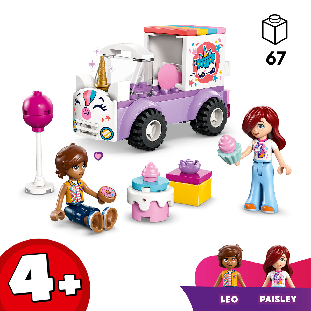 LEGO Friends 42675 Einhorn-Kuchenlieferwagen