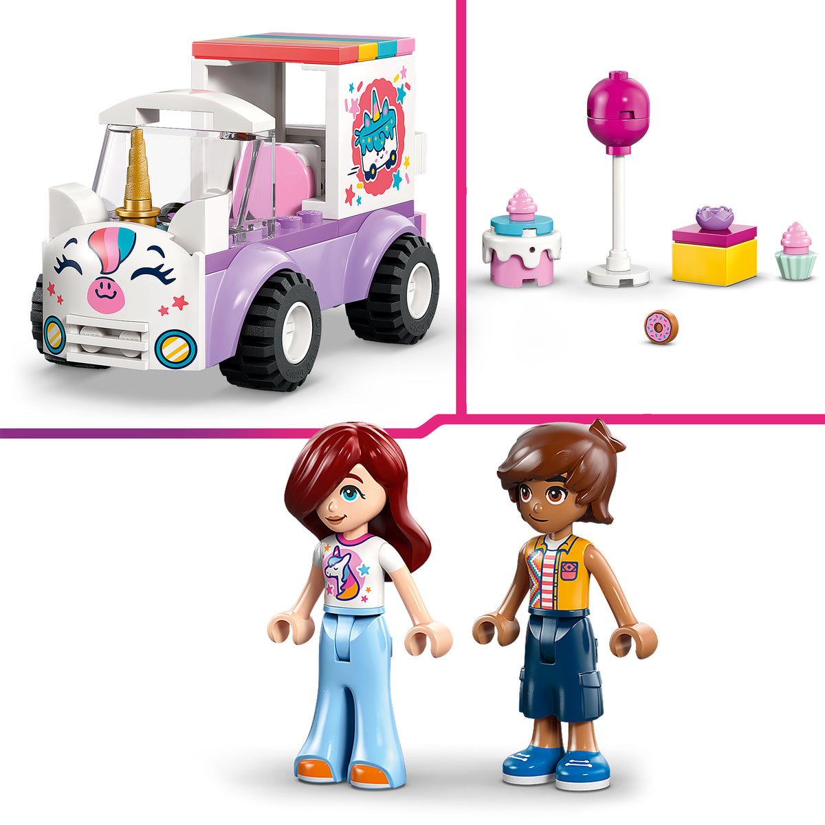 LEGO Friends 42675 Einhorn-Kuchenlieferwagen
