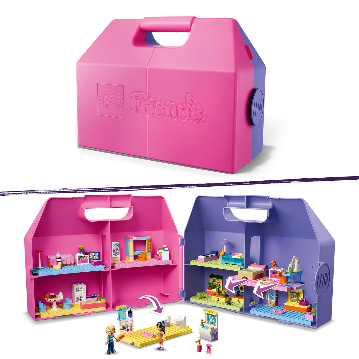 LEGO Friends 42697 Kreativer Puppenhauskoffer