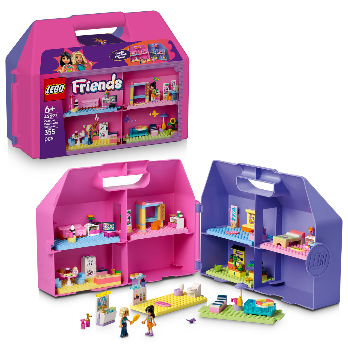 LEGO Friends 42697 Kreativer Puppenhauskoffer