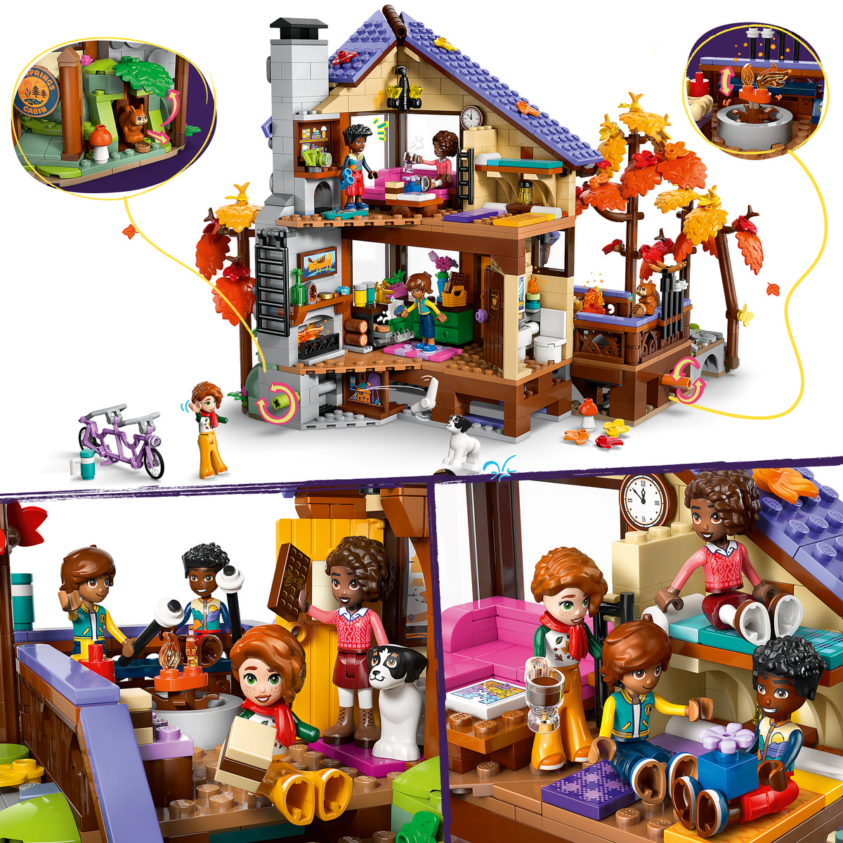LEGO Friends 42705 Gemütliche Hütte im Herbstwald