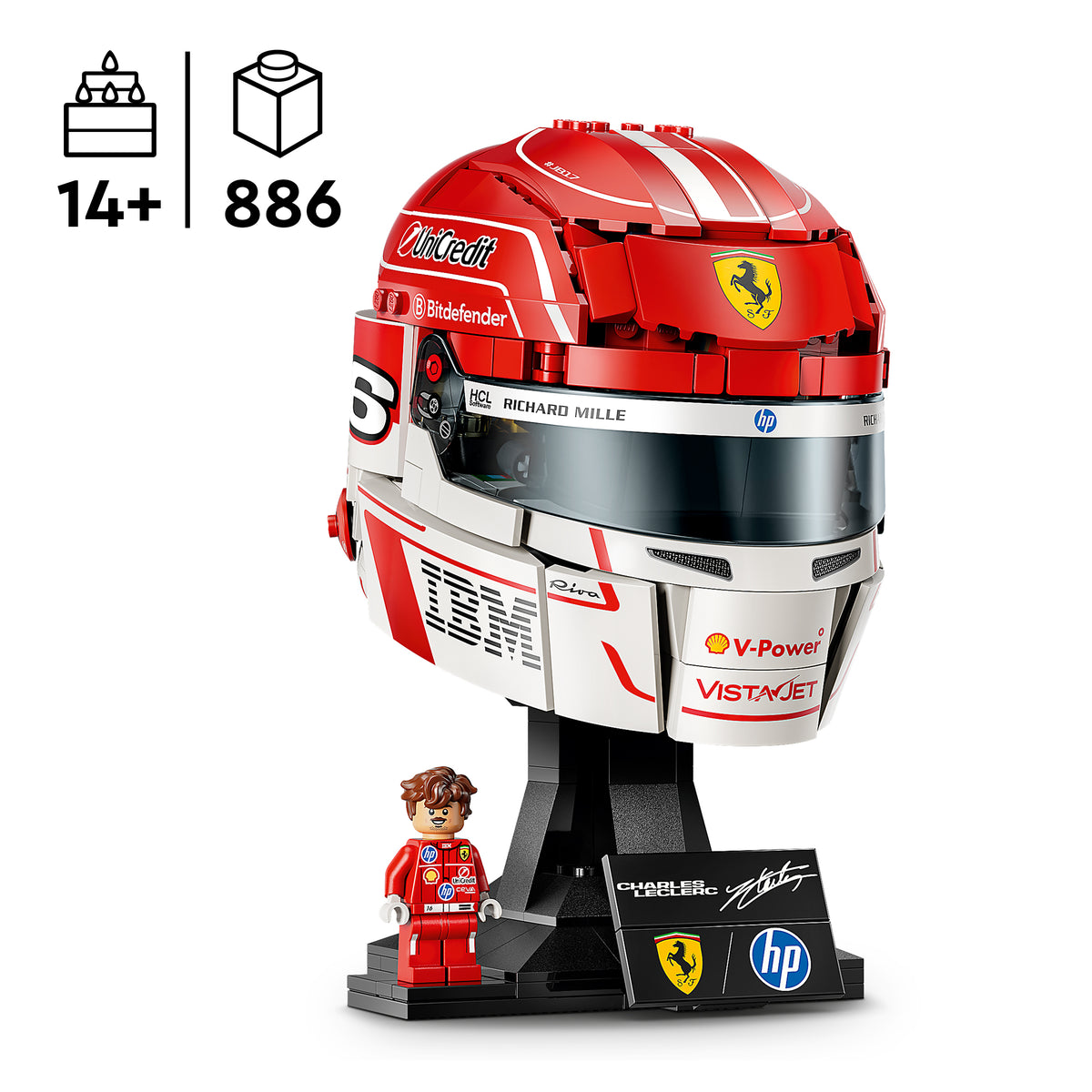 LEGO Editions 43014 Scuderia Ferrari HP Charles Leclerc Helm