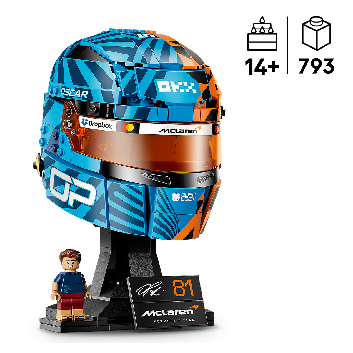 LEGO Editions 43017 McLaren Mastercard F1 Team Oscar Piastri Helm
