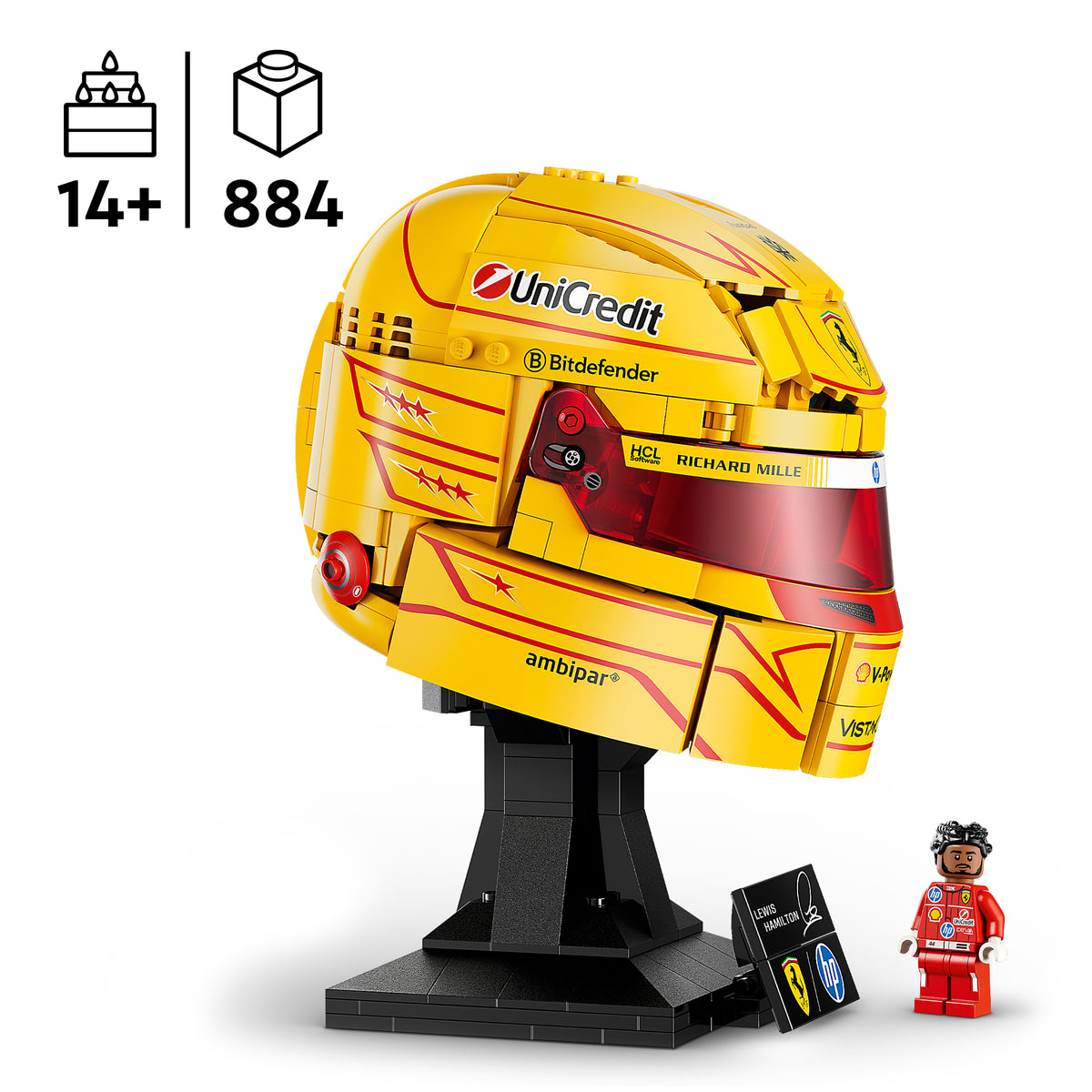 LEGO Editions 43022 Scuderia Ferrari HP Lewis Hamilton Helm