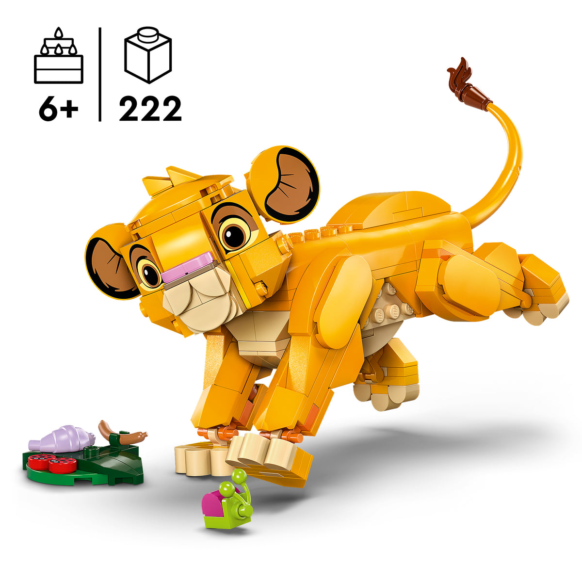 LEGO Disney 43243 Simba, das Löwenjunge des Königs