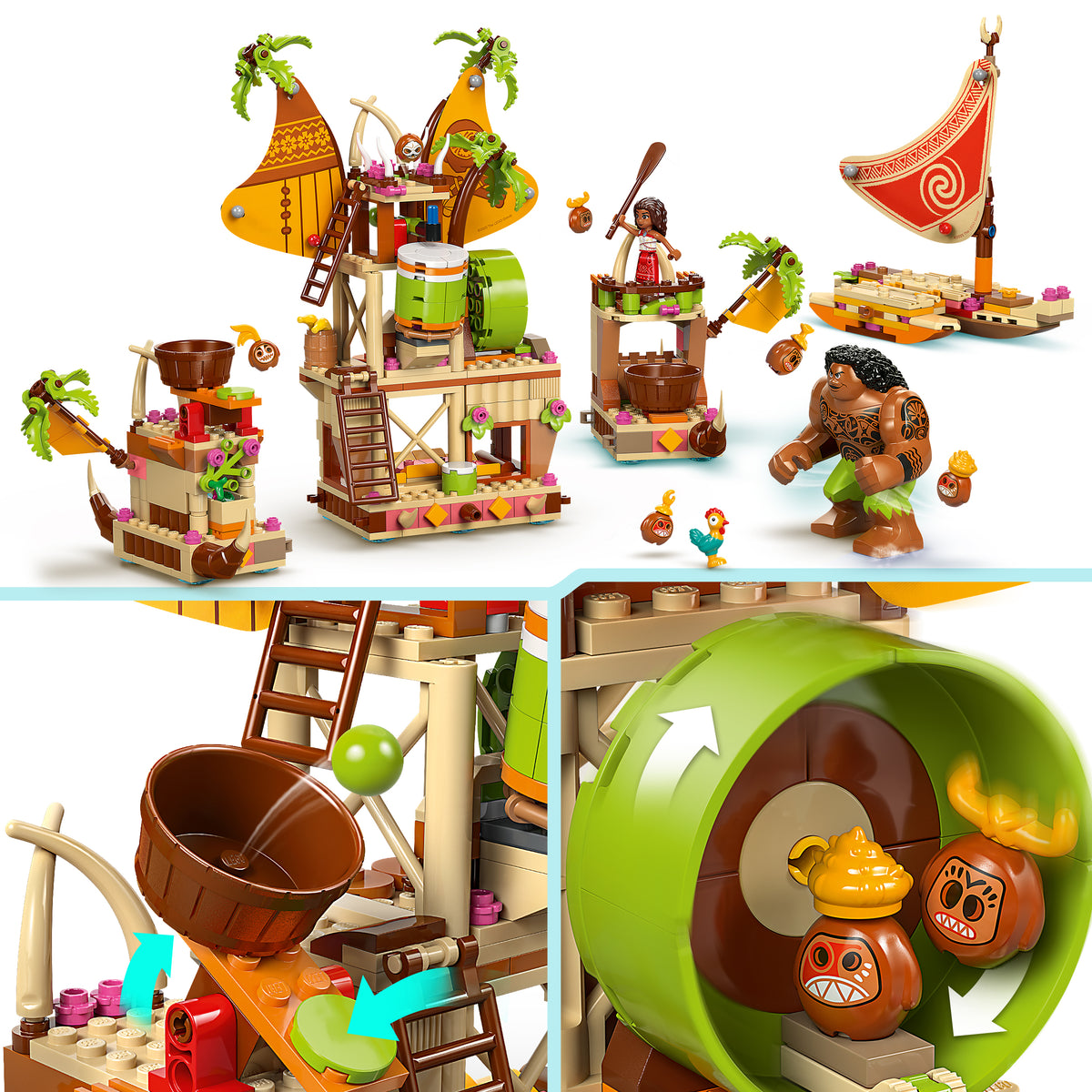 LEGO Disney 43258 Vaiana 2 Kakamora-Barge
