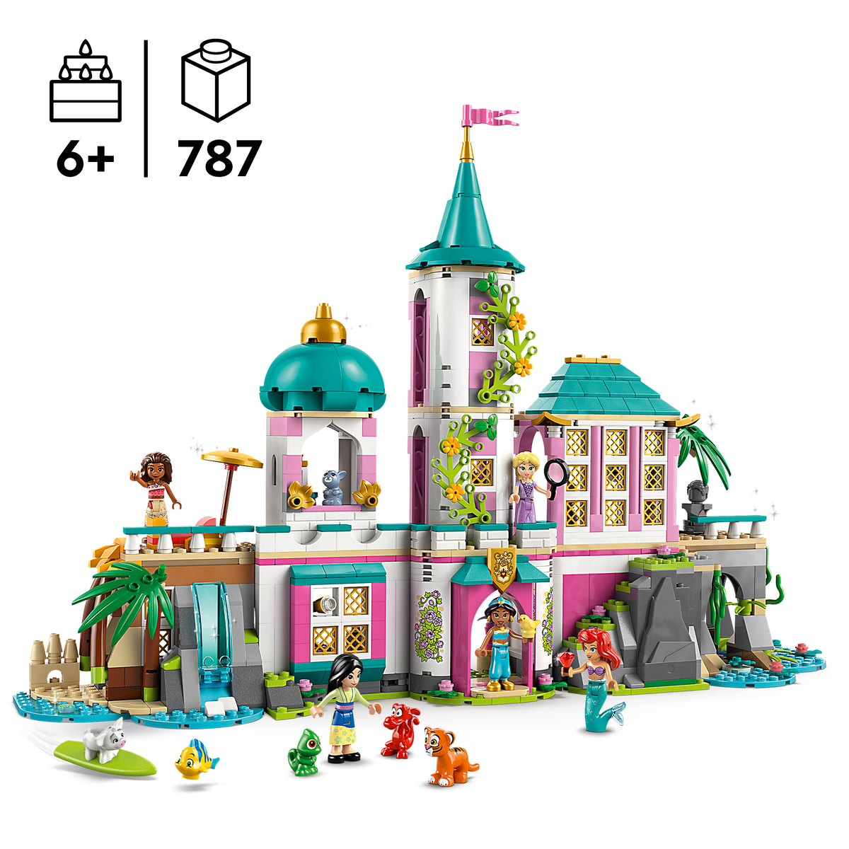 LEGO Disney 43267 Prinzessinnenschloss mit Haustieren