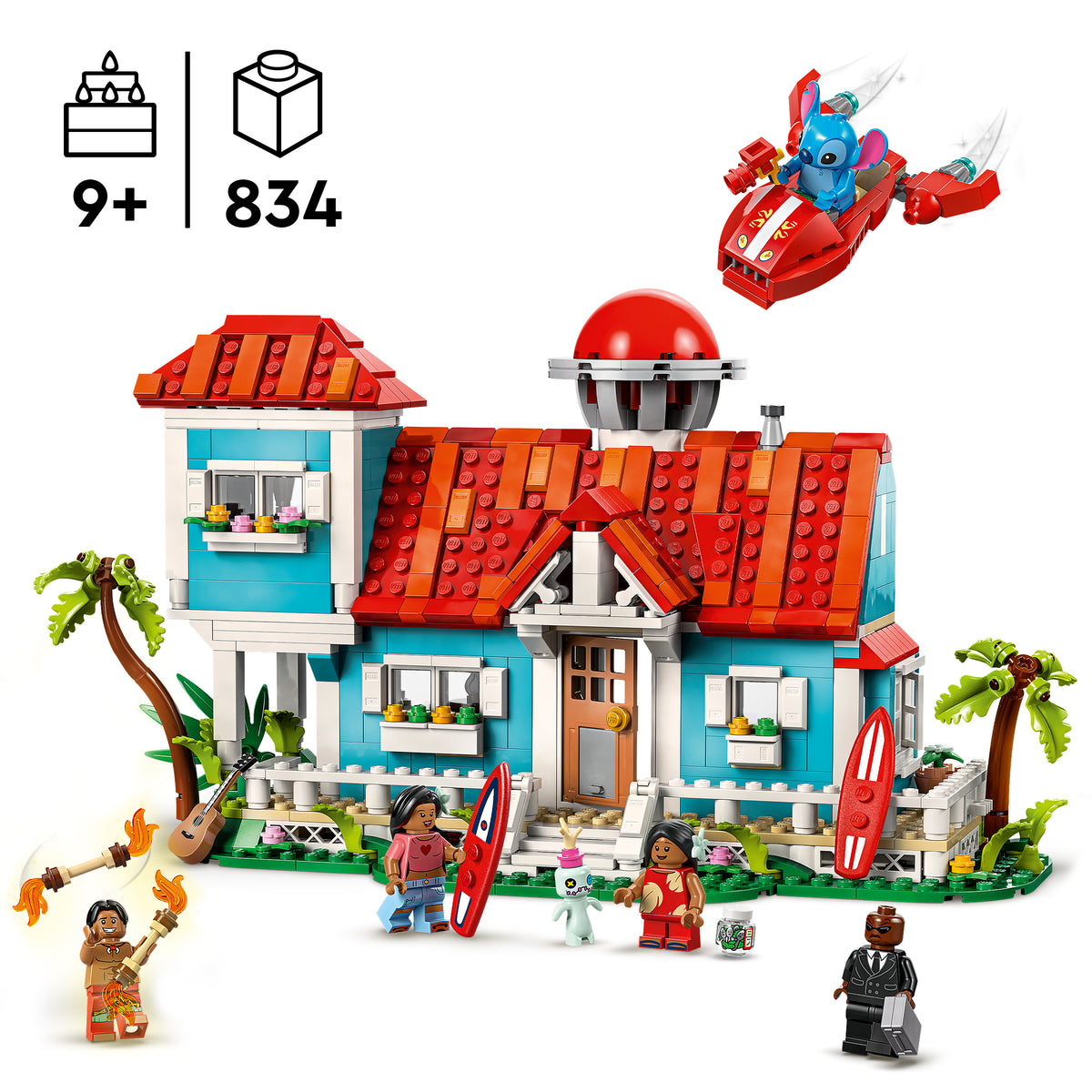 LEGO Disney 43268 Das Strandhaus aus „Lilo und Stitch“