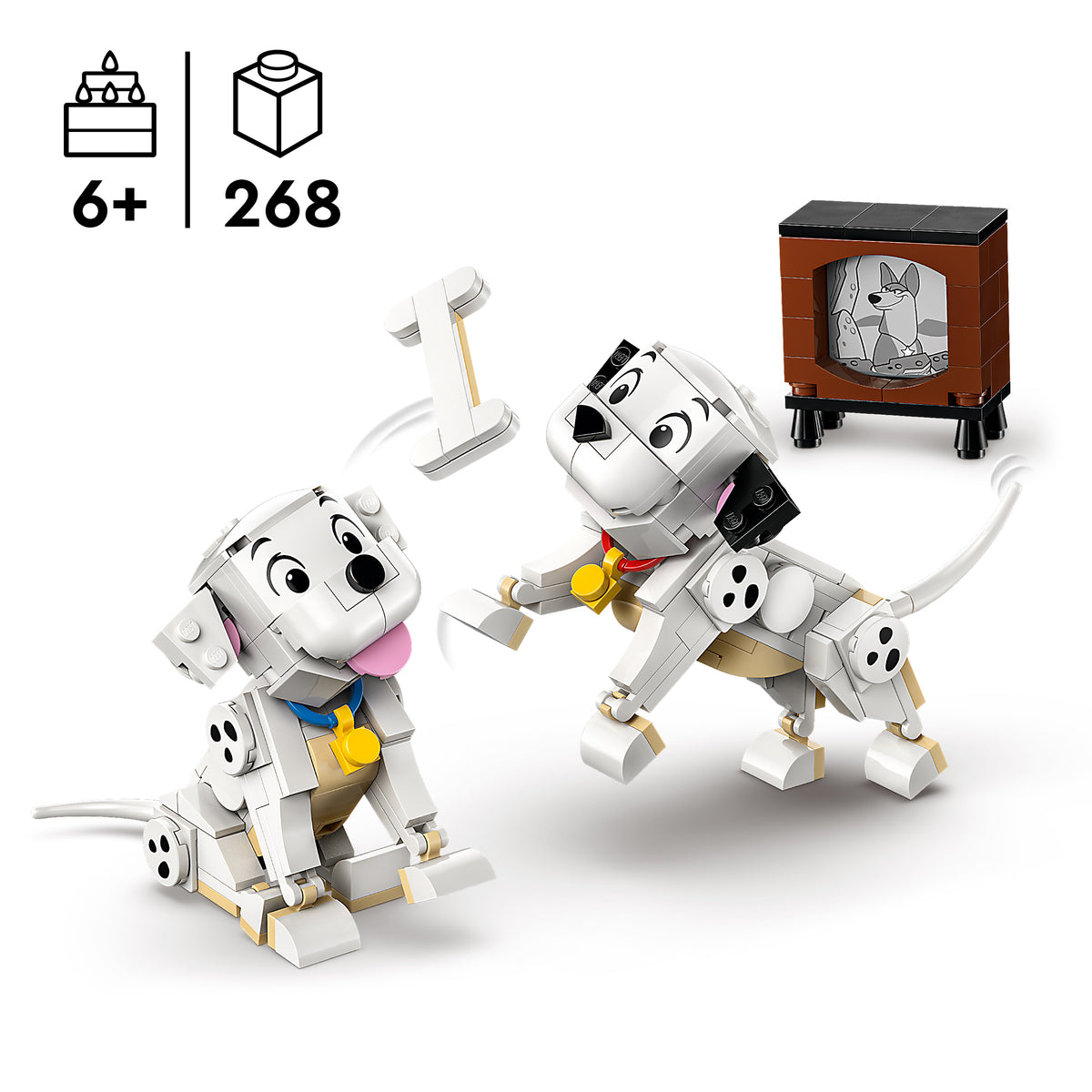 LEGO Disney 43271 Die Welpen Lucky und Penny aus 101 Dalmatiner Spiel