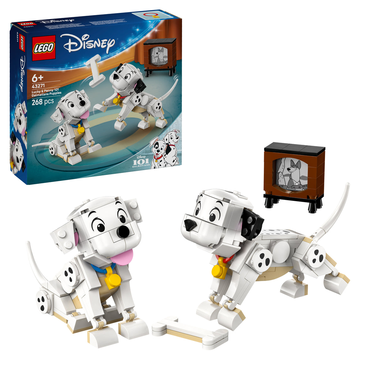 LEGO Disney 43271 Die Welpen Lucky und Penny aus 101 Dalmatiner Spiel