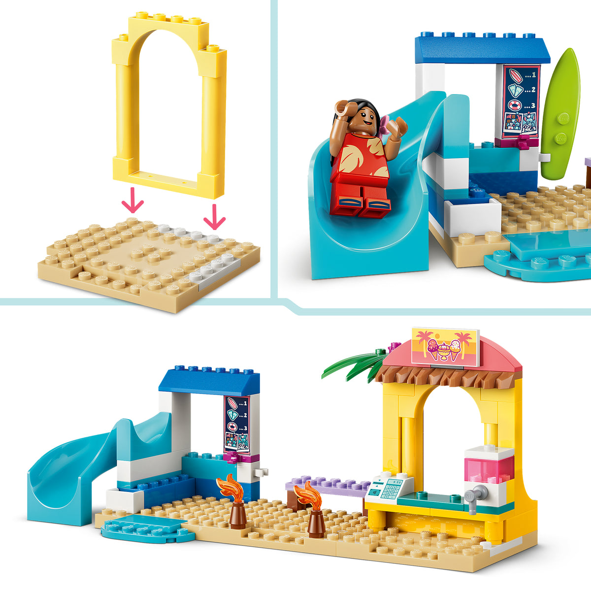 LEGO Disney 43280 Spaß am Strand mit Lilo und Stitch