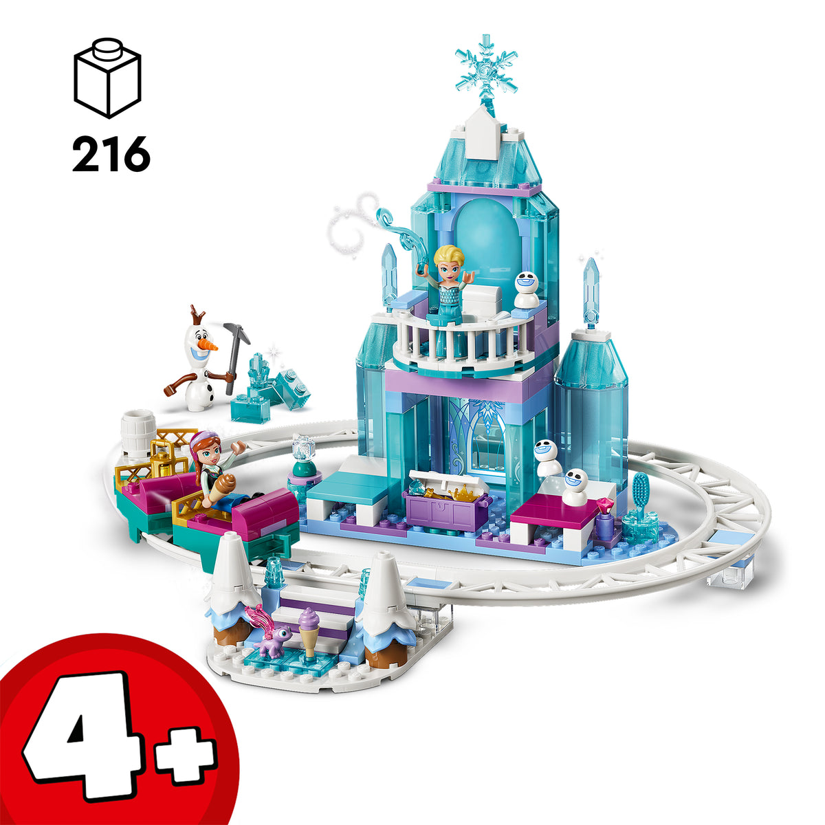 LEGO Disney Frozen 43281 Elsas Schlittenfahrt um den Eispalast