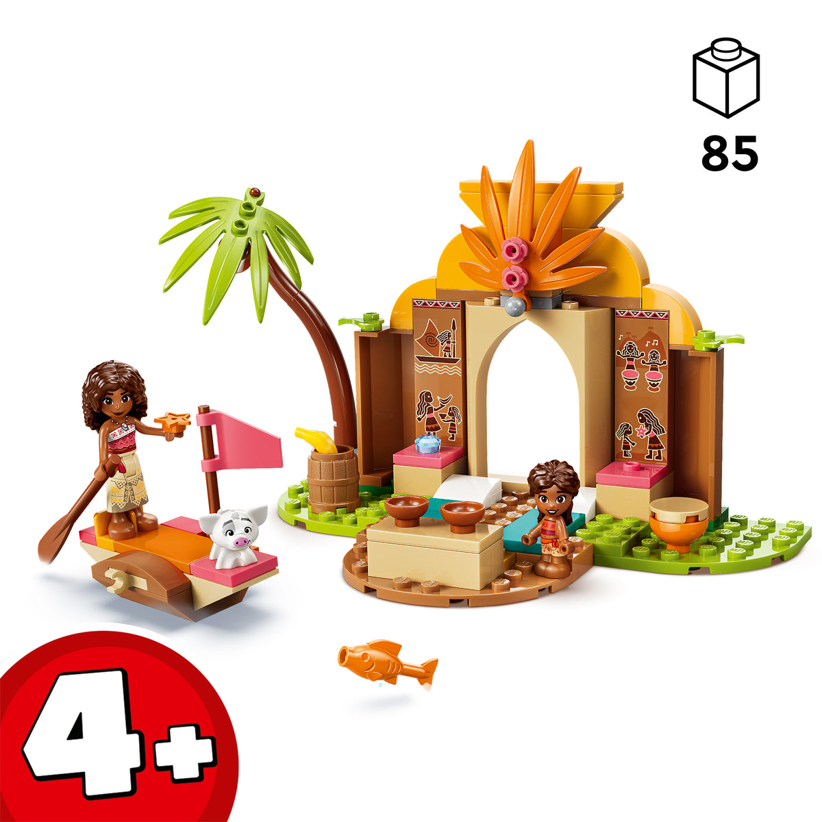 LEGO Disney 43282 Vaiana Vaianas Hütte und Boot