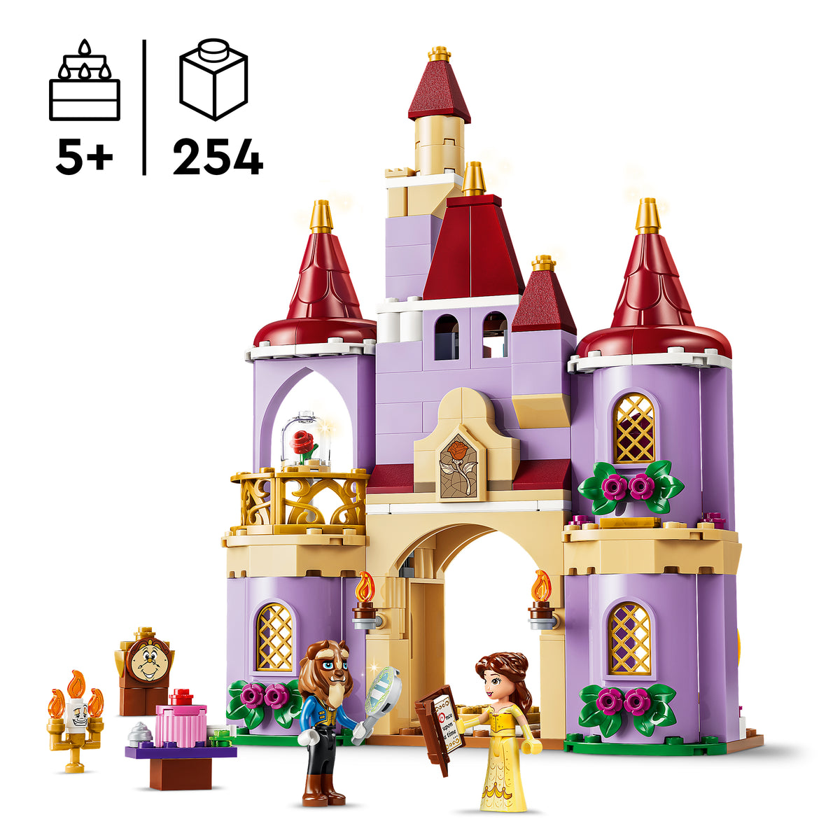 LEGO Disney Princess 43289 Das verzauberte Schloss von Belle und dem Biest