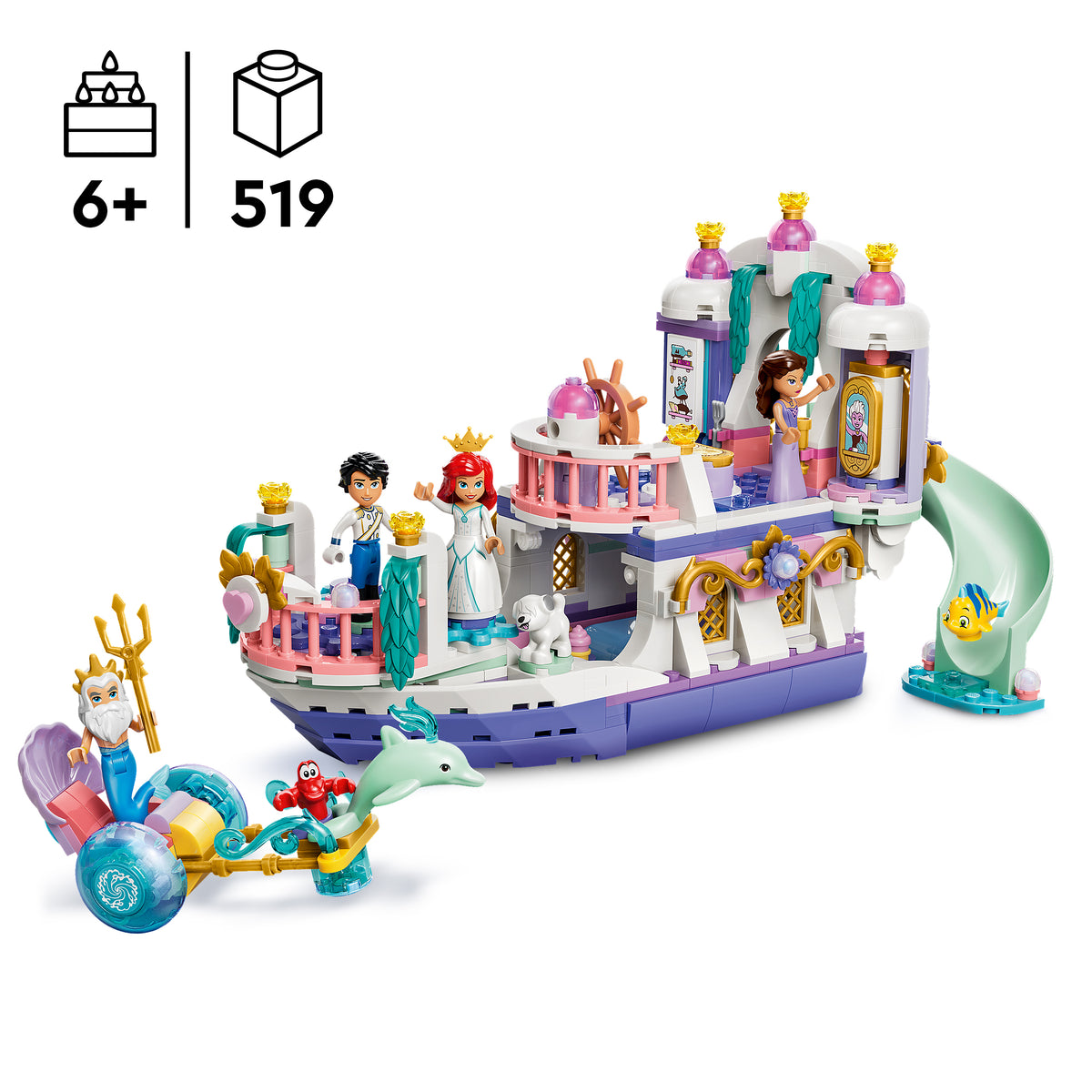 LEGO Disney Princess 43299 Arielles Königliches Hochzeitsboot