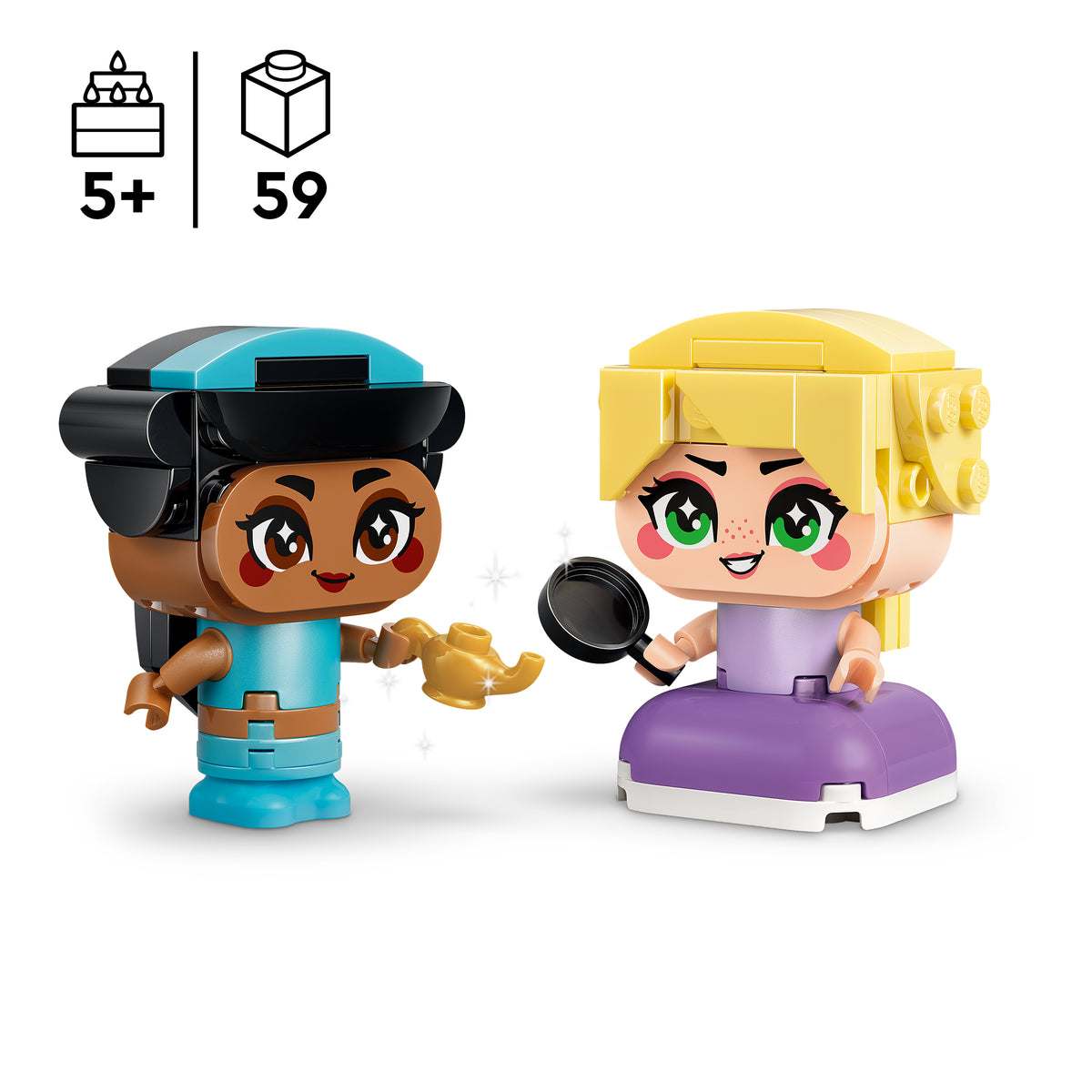 LEGO Disney Princess 43303 Die Mini-Prinzessinnen Jasmin und Rapunzel