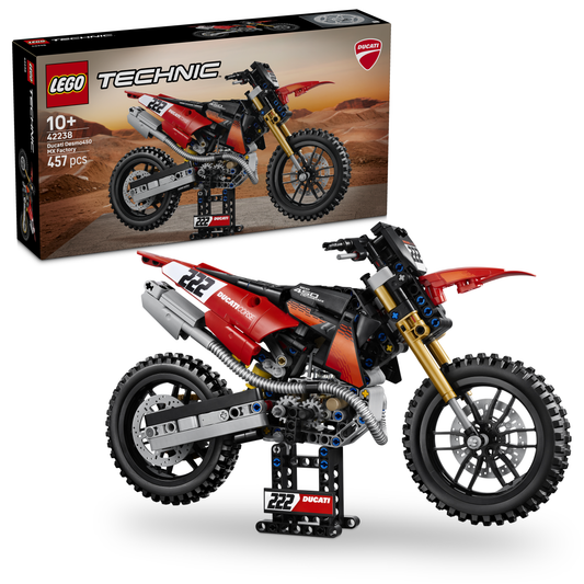 LEGO Technic 42238 Ducati Desmo450 MX Factory Motorrad