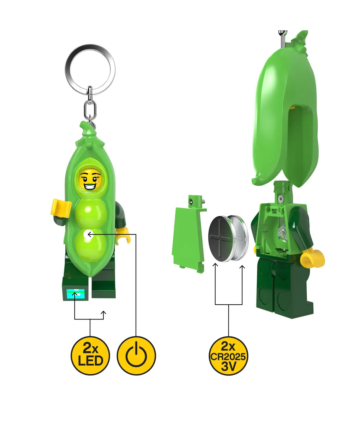 LEGO® 3164688 Mädchen im Erbsenschotenkostüm Schlüsselleuchte