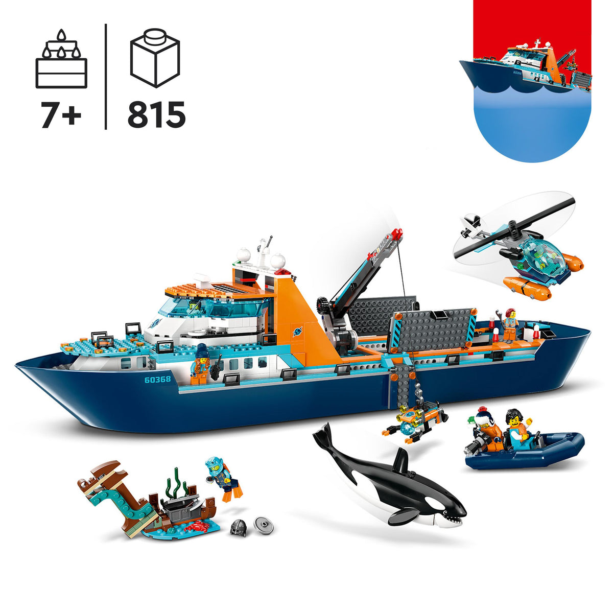 LEGO City 60368 Arktis-Forschungsschiff